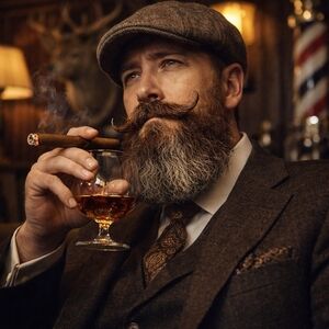 Brown Tweed Suit with Cap